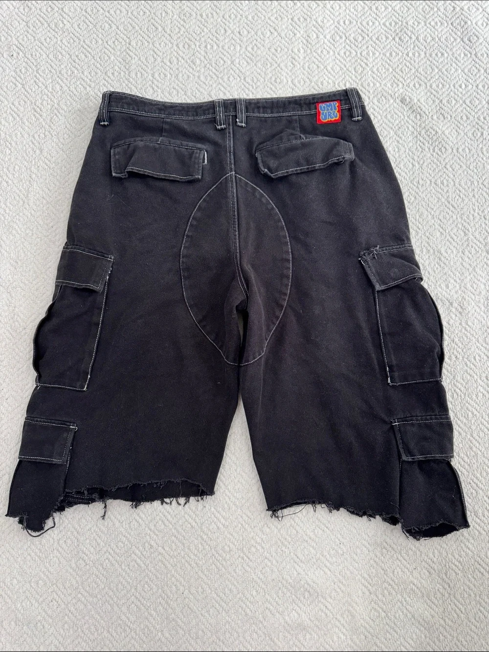 Empyre Black Cargo Men’s Shorts with Utility Pockets Sz 34